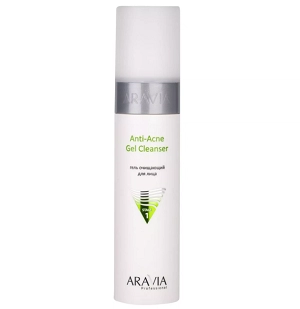 gel ochishchayushchij dlya zhirnoj i problemnoj kozhi lica anti acne gel cleanser 250 ml aravia professional rossiya