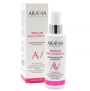 ochishchayushchee micellyarnoe molochko dlya demakiyazha micellar make up remover 150 ml aravia laboratories rossiya