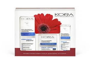 nabor dlya uhoda za kozhej quotintensivnoe uvlazhnenie i zashchitaquot nabor 3 predmeta kora phytocosmetics rossiya