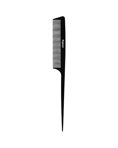 rascheska parikmaherskaya s plastikovym hvostikom carbon fiber 22925 mm 1 sht kapous professional kitaj