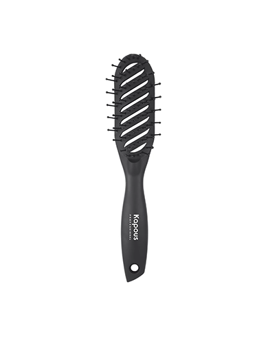 ergonomichnaya shchetka dlya volos s pokrytiem soft touch 1 sht kapous professional kitaj