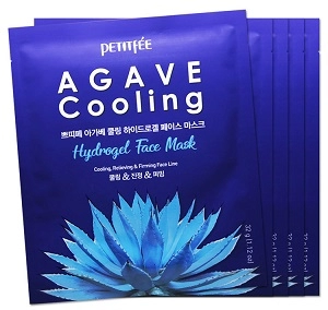 gidrogelevaya maska dlya lica agava agave cooling hydrogel face mask 5 sht upk petitfee yuzhnaya koreya