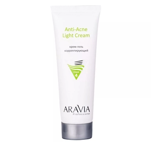 krem gel korrektiruyushchij dlya zhirnoj i problemnoj kozhi anti acne light cream 50 ml aravia professional rossiya