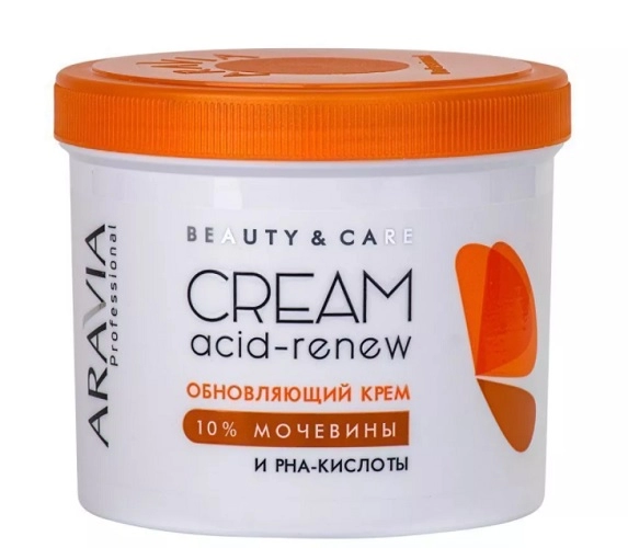 obnovlyayushchij krem dlya lica i tela s pha kislotami i mochevinoj acid renew cream 550 ml aravia professional rossiya