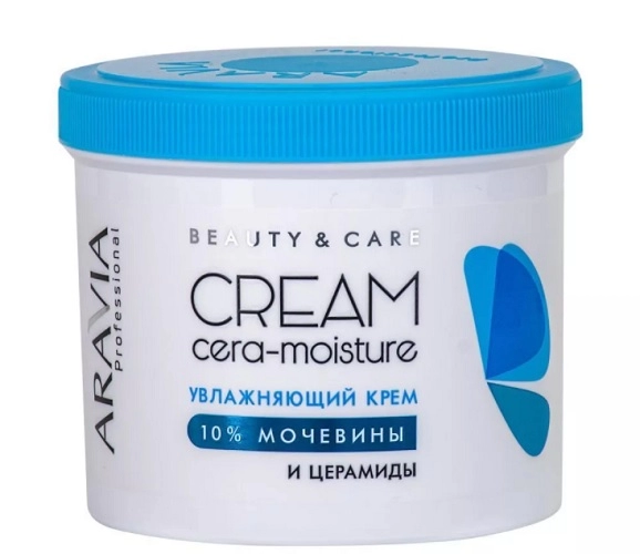 uvlazhnyayushchij krem dlya lica i tela s ceramidami i mochevinoj cera moisture cream 550 ml aravia professional rossiya