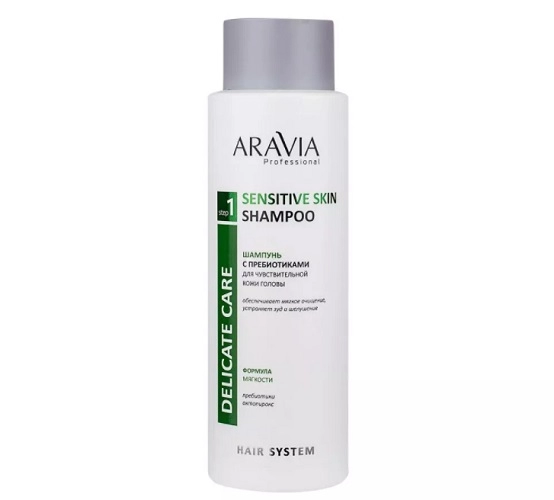 shampun s prebiotikami dlya chuvstvitelnoj kozhi golovy sensitive skin shampoo 400 ml aravia professional rossiya