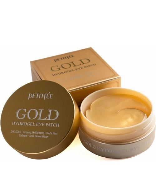 gidrogelevye patchi dlya glaz zoloto gold hydrogel eyepatch 60 sht upk petitfee yuzhnaya koreya