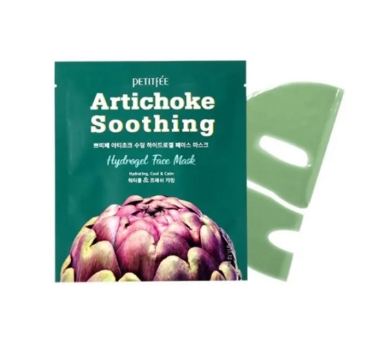 gidrogelevaya maska dlya lica artishok artichoke soothing hydrogel face mask 1 sht petitfee yuzhnaya koreya