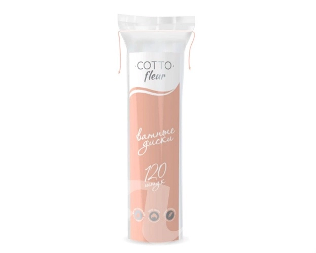 vatnye diski kosmeticheskie cotto fleur 120 sht upk chistove rossiya