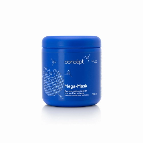 maska mega uhod mega mask salon total repair dlya slabyh i povrezhdennyh volos 500 ml concept
