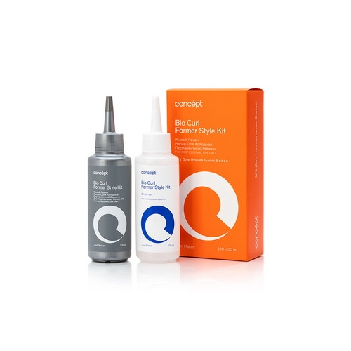 nabor d holodnoj permanentnoj zavivki d normalnyh volos 1 zhivoj lokon bio curl 100 ml 100 ml concept