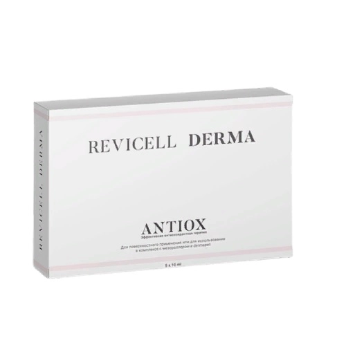 antioksidantnyj koktejl dlya lica revicell derma antiox dlya mezorollera 10 ml 1 flakon revicell rossiya