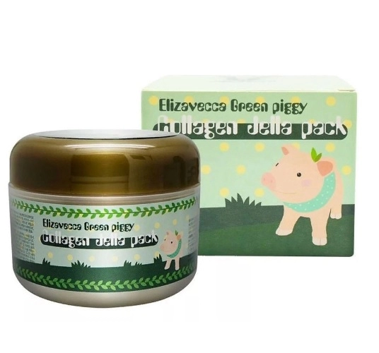 maska dlya lica lifting kollagen green piggy collagen jella pack 100 ml elizavecca yuzhnaya koreya