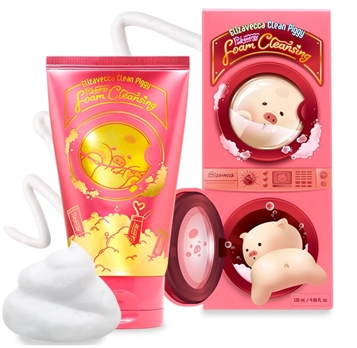 penka dlya umyvaniya clean piggy pinkenergy foam cleansing 120 ml elizavecca yuzhnaya koreya