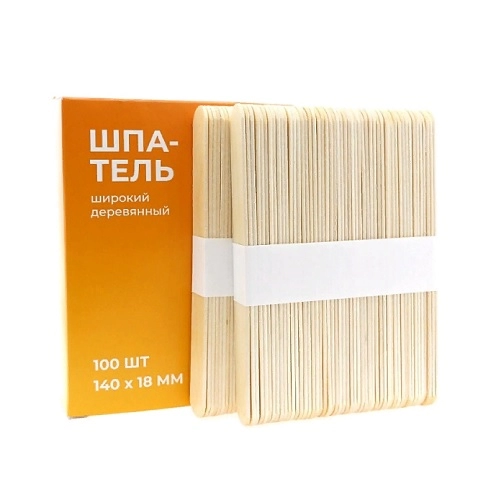 shpateli derevyannye dlya depilyacii shirokie 140 h 18 mm 100 sht upk chistove rossiya