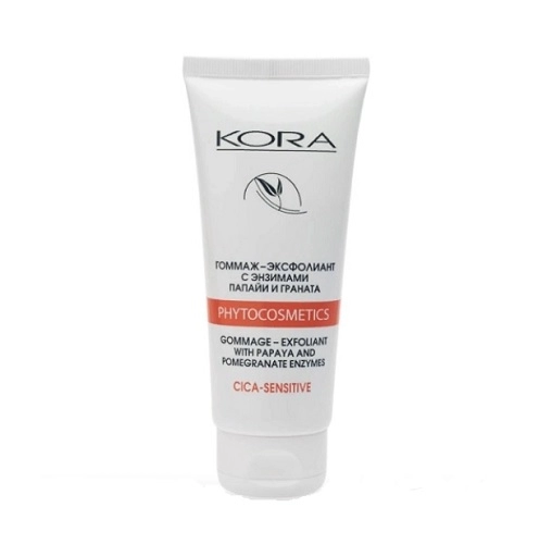 gommazh eksfoliant dlya lica s enzimami papaji i granata 100 ml kora phytocosmetics rossiya