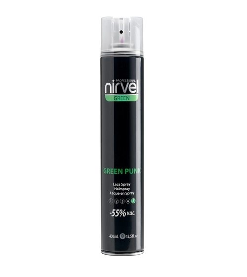 green punk lak dlya volos ekstarsilnoj fiksacii 400 ml nirvel nirvel