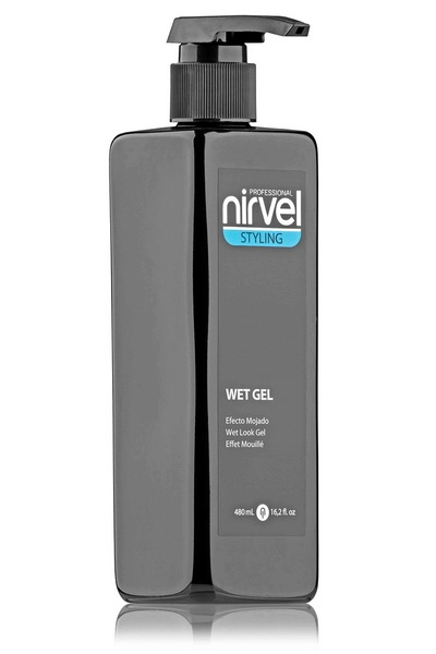 wet look gel gel dlya ukladki volos s mokrym effektom srednej fiksacii 480 ml nirvel nirvel