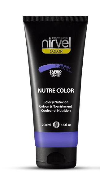 pitatelnaya gel maska dlya volos cvet karmin nutre color sapfir sapphire 200 ml nirvel nirvel