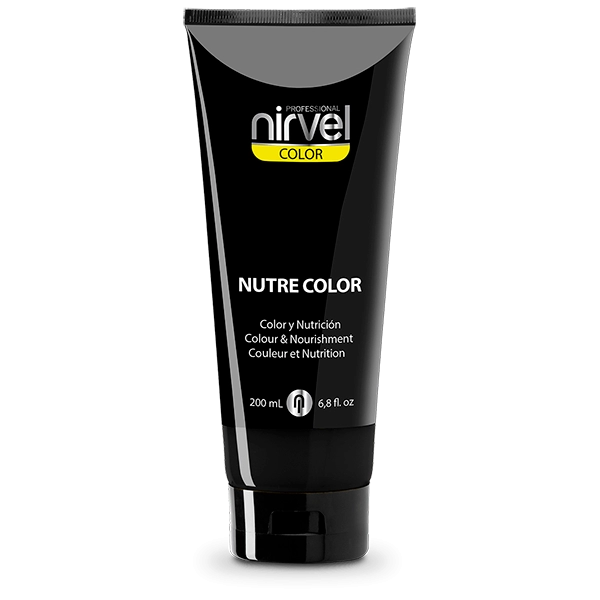 pitatelnaya gel maska dlya volos cvet chernyj nutre color black 200 ml nirvel nirvel
