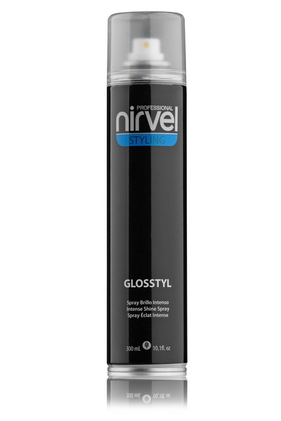 sprej blesk dlya vseh tipov volos glosstyl intense shine spray 300 ml nirvel nirvel