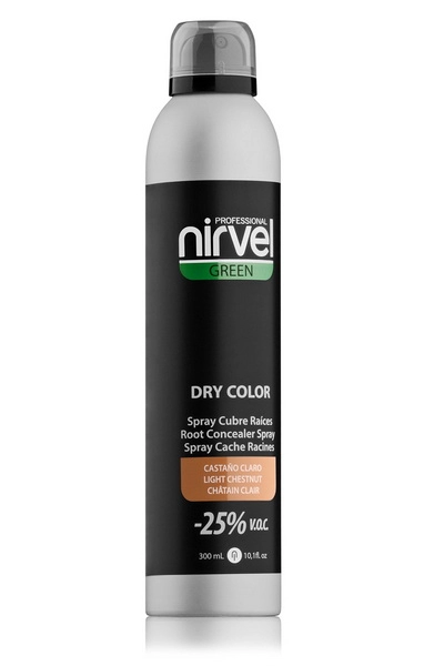 toniruyushchij sprej dlya volos svetlo korichnevyj dry color light brown 300 ml nirvel nirvel