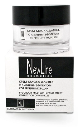 nl krem maska dlya vek s lifting effektom korrekciya morshchin 50 ml new line rossiya