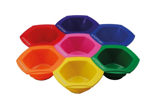 nabor iz 7 plastmassovyh misochek dlya okrashivaniya 210 ml quotrainbowquot comair comair