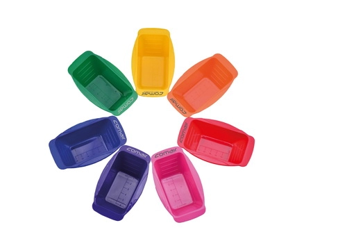 nabor iz 7 plastmassovyh misochek dlya okrashivaniya 130 ml quotrainbow miniquot comair comair