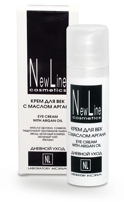 nl krem dlya vek s maslom argany 30 ml new line rossiya