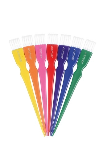 nabor 7 plastkist uzkie d okrash s nejl shchetinkoj belogo cveta quotrainbow widequot somair comair