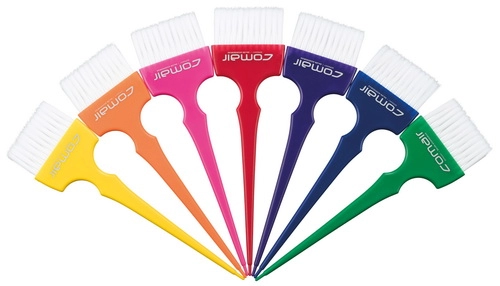 nabor 7 plastkist shirokie d okrash s nejl shchetinkoj belogo cveta quotrainbow widequot somair comair