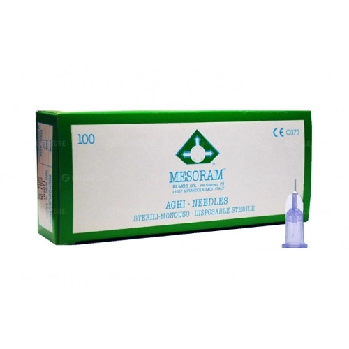igla inekcionnaya dlya mezoterapii 30g 03x4 mm 1 sht mesoram italiya