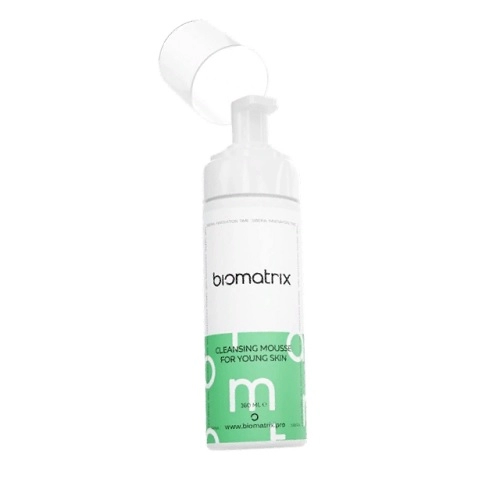 muss ochishchayushchij dlya lica s seboreguliruyushchim effektom biomatrix cleansing mousse for young skin 160 ml biomatrix rossiya