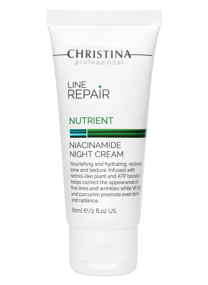 vosstanavlivayushchij nochnoj krem dlya lica s niacinamidom 60 ml christina izrail