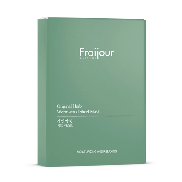 fraijour nabor tkanevaya maska dlya lica rastitelnye ekstrakty original herb wormwood sheet mask 523