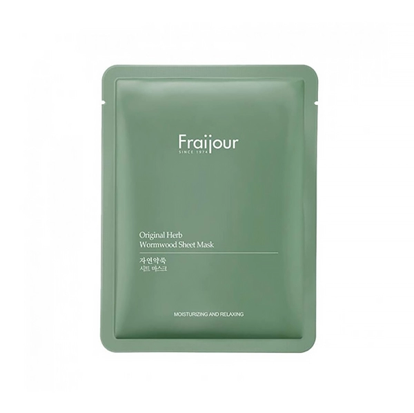 fraijour nabor tkanevaya maska dlya lica rastitelnye ekstrakty original herb wormwood sheet mask 1sht fraijour