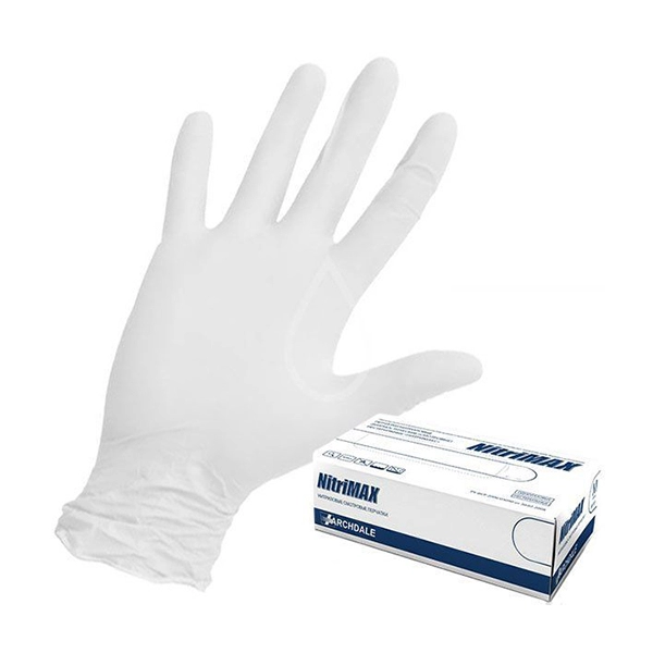 perchatki nitril m nitrimax belyj 100 sht upk 601 531