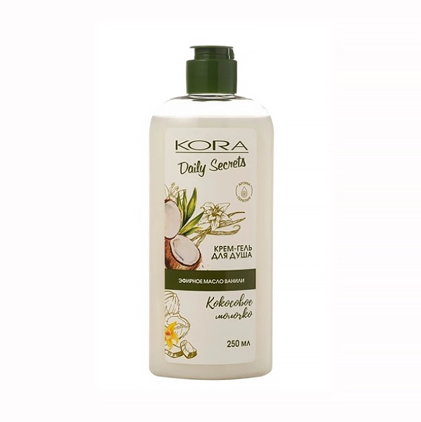 krem gel dlya dusha kokosovoe molochko kora 250 ml
