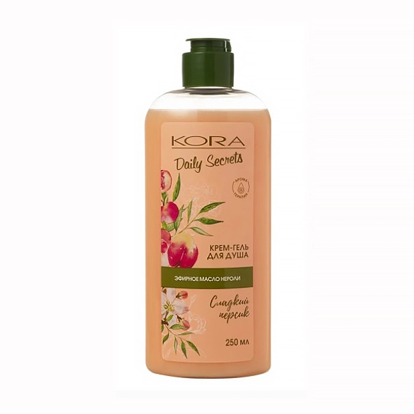 krem gel dlya dusha sladkij persik kora 250 ml