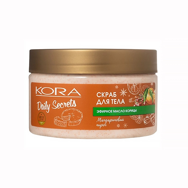 skrab dlya tela mandarinovyj pirog marki kora daily secrets 250ml