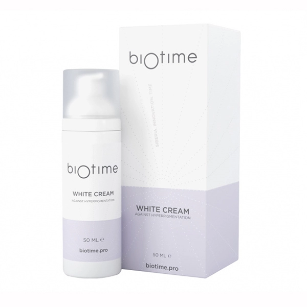 krem dlya borby s pigmentaciej marki biotaj biotime white cream50ml