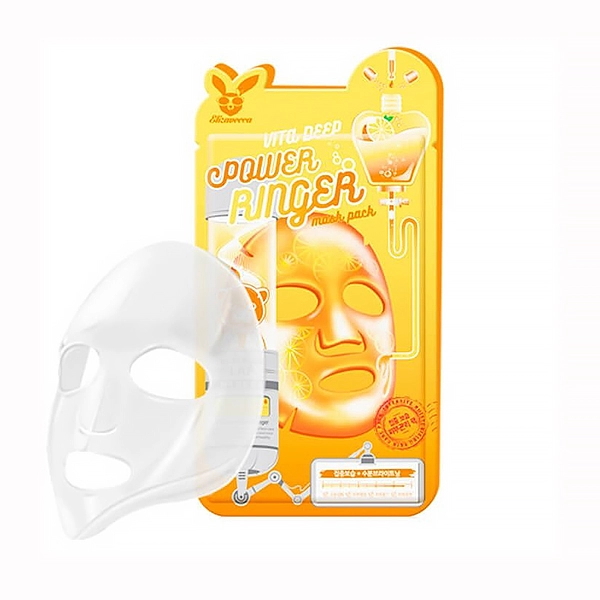 elizavecca tkanevaya maska dlya lica vitaminyj vita deep power ringer mask pack1sht