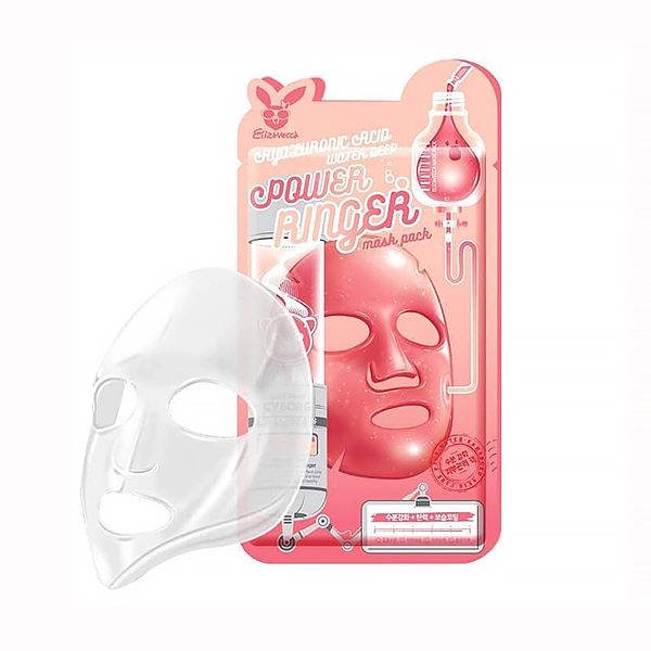 elizavecca tkanevaya maska dlya lica gialuron hyaluronic acid water deep power ringer mask pack 1sht