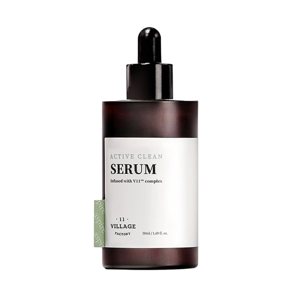village 11 factory active clean serum ochishchayushchaya syvorotka dlya zhirnoj i problemnoj kozhi lica s aha i