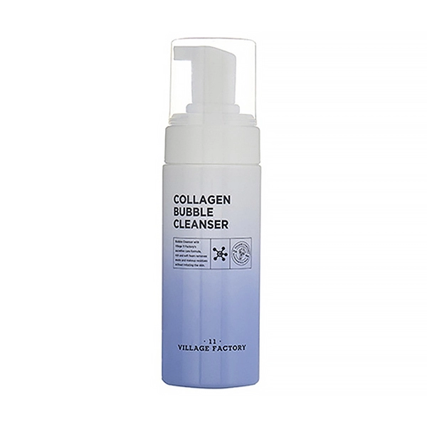 village 11 factory collagen bubble cleanser ochishchayushchaya penka dlya umyvaniya s kollagenom 150ml