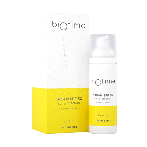 krem solncezashchitnyj spf 50 marki biotajm biotime cream spf 50 flakon 50ml