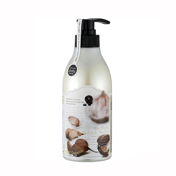 3w clinic more moisture black garlic shampoo uvlazhnyayushchij shampun dlya volos s ekstraktom chyornogo chesn