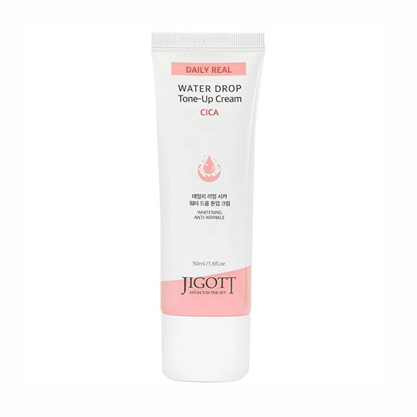 jigott daily real cica water drop tone up cream uvlazhnyayushchij i vyravnivayushchij ton krem dlya lica s ekst