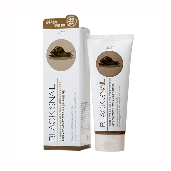 jigott premium facial black snail peeling gel gel s mucinom chernoj ulitki 180ml